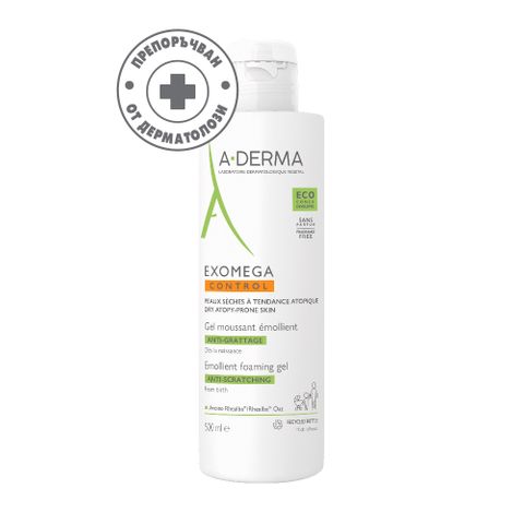 A-Derma Exomega Contro Емолиентен пенещ се гел срещу разчесване х500 мл