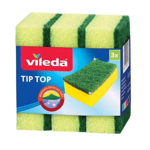 Vileda Tip Top Домакинска гъба x3 броя
