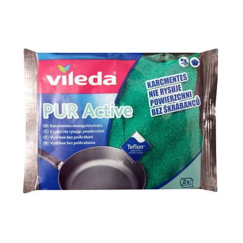 Vileda Pur Active Домакинска гъба за тефлон x2 броя