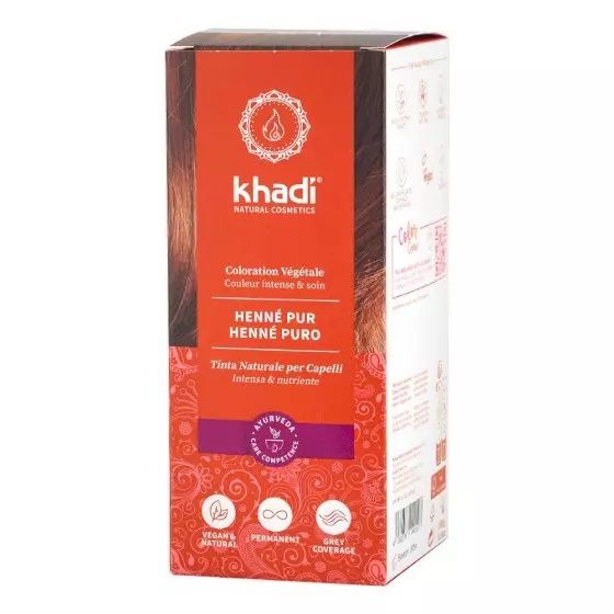 Khadi Билкова боя за коса, цвят Червен x100 грама