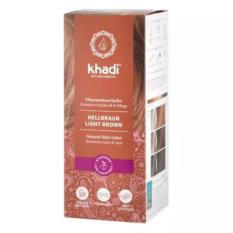 Khadi Билкова боя за коса x100 грама, Светло кафява