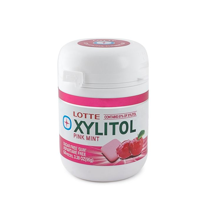 Lotte Xylitol Pink Mint Дъвки с ксилитол с вкус на череша и мента х62 броя
