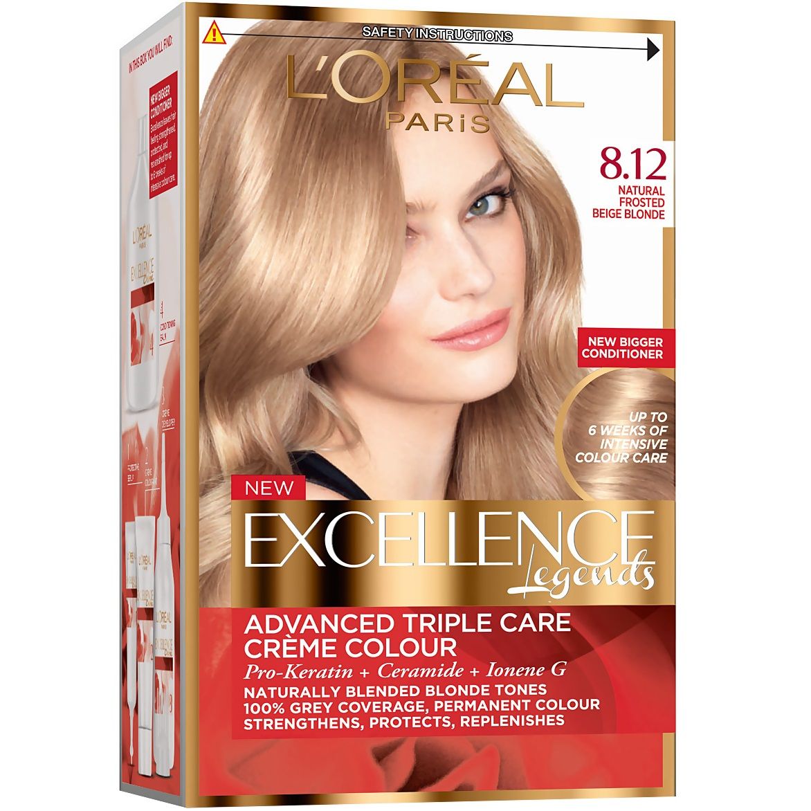 Loreal Paris Excellence Creme Боя за коса, 8.12 Natural