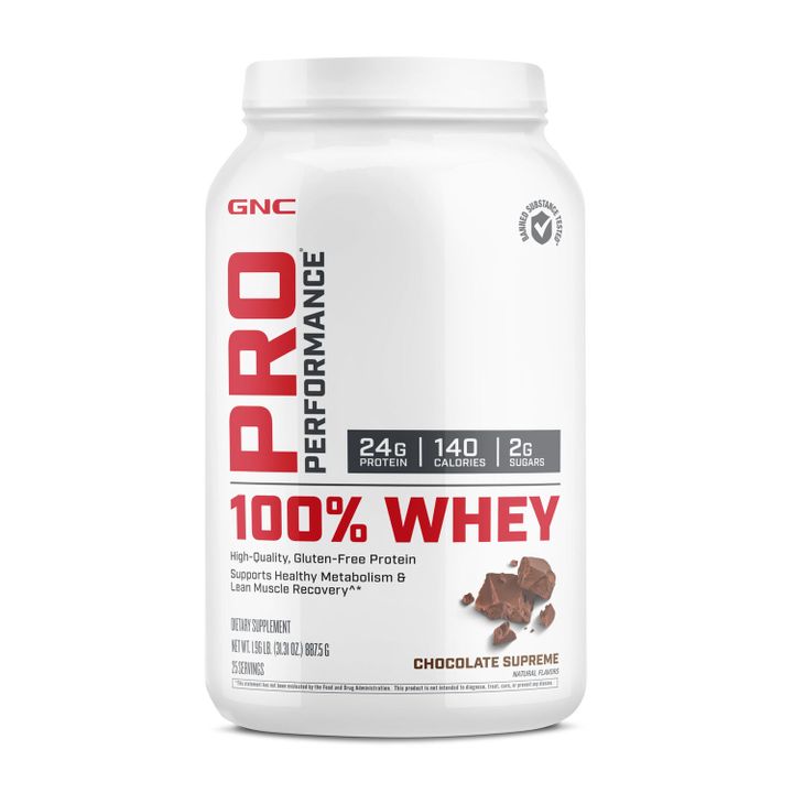 Pro Performance 100% Whey Суроватъчен протеин с вкус на шоколад х887,5 г GNC