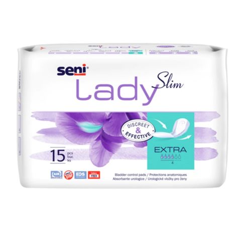 Seni Lady Slim Extra Урологични подложки за жени с лека инконтиненция х15 броя