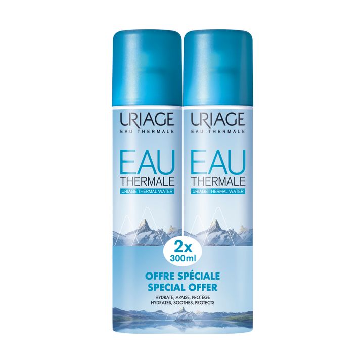 Uriage Eau Thermale Промо комплект Хидратираща и успокояваща термална вода 2x300 мл