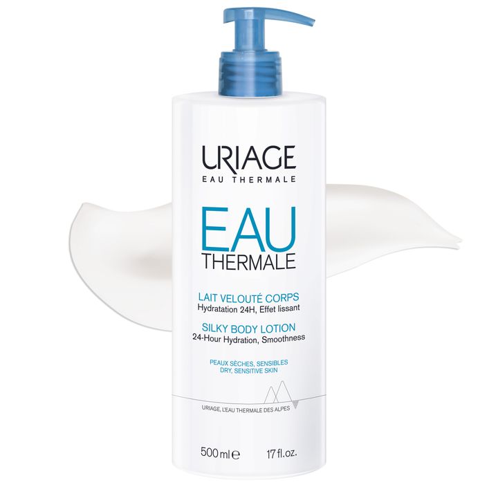 Uriage EAU Thermale Лосион за тяло за 24-часова хидратация за суха и чувствителна кожа x500 мл