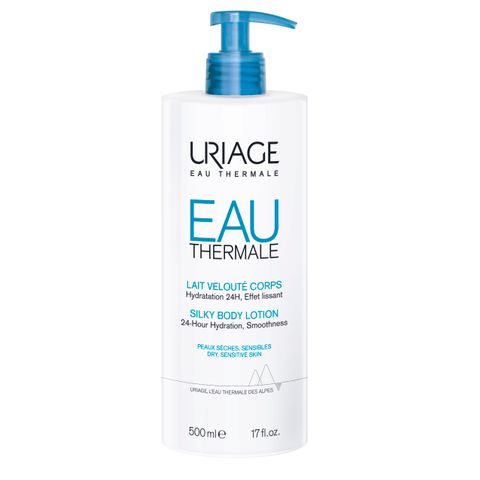 Uriage EAU Thermale Лосион за тяло за 24-часова хидратация за суха и чувствителна кожа x500 мл