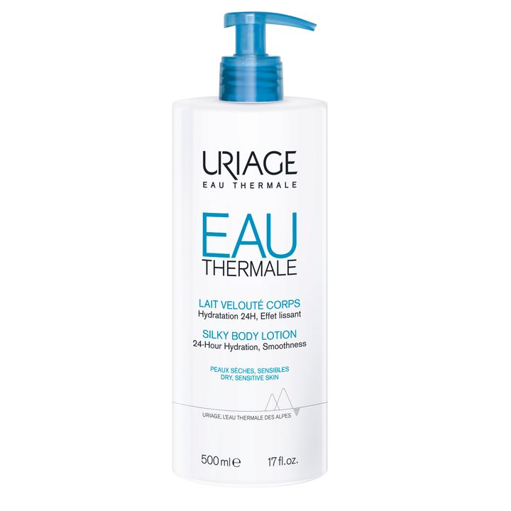 Uriage EAU Thermale Лосион за тяло за 24-часова хидратация за суха и чувствителна кожа x500 мл