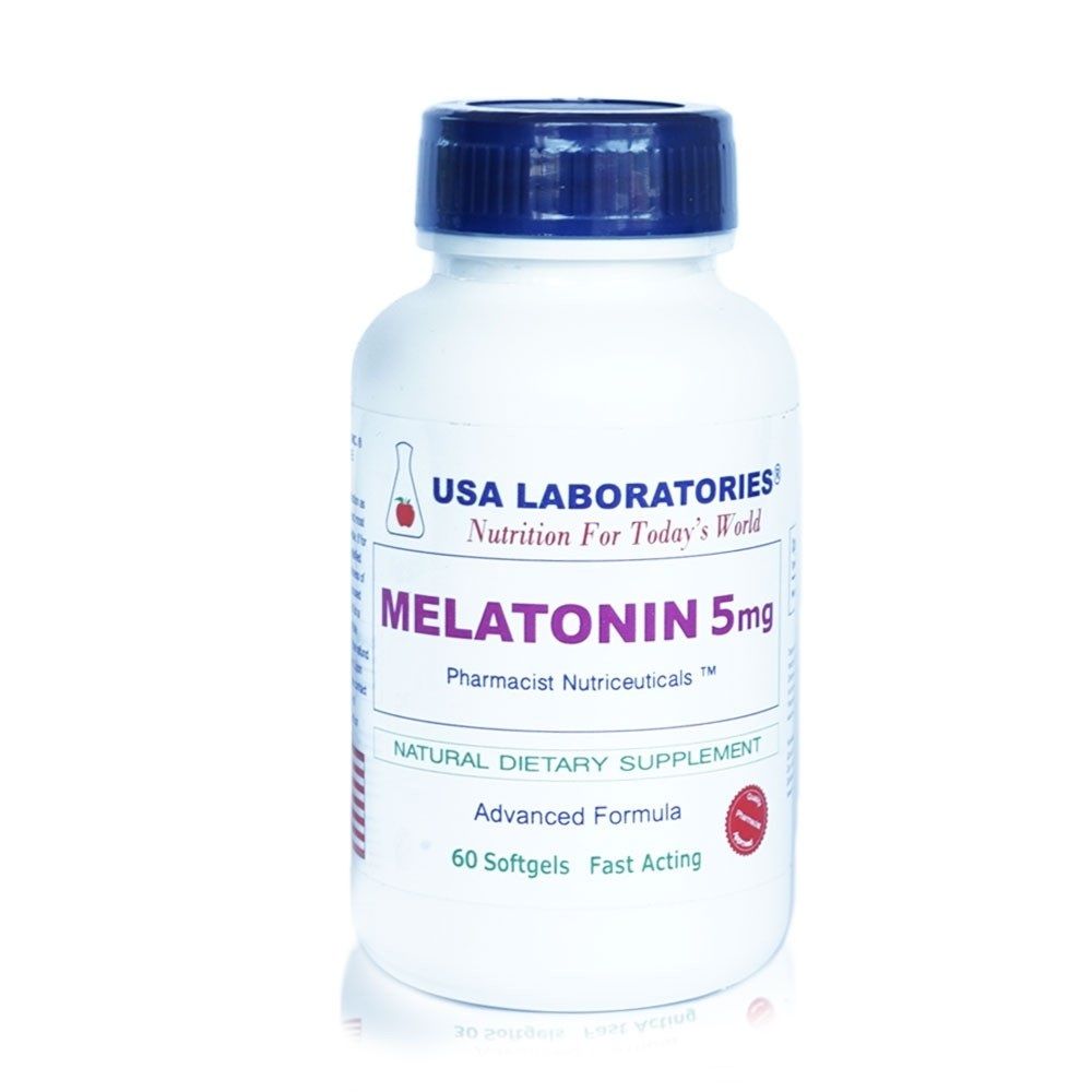 Мелатонин 5мг х60 софтгел капсули USA Laboratories