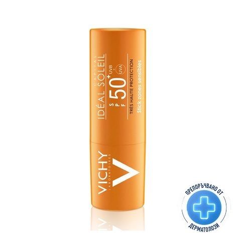 Vichy Capital Soleil Стик за чувствителни зони за лице и тяло SPF50+ x9 грама