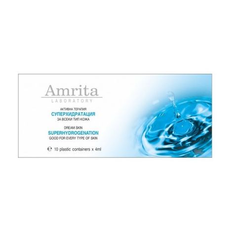 Amrita Dream Skin Активна терапия за лице за суперхидратация за всеки тип кожа, ампули 4 мл x10 броя