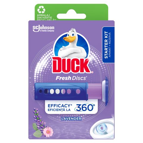 Duck Lavender Гел диск за тоалетна чиния с аромат на лавандула х1 брой