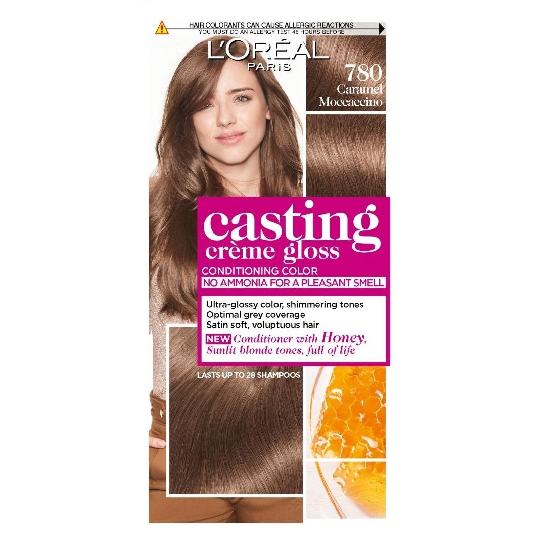 Loreal Paris Casting Creme Gloss Безамонячна боя за коса 780 Мокачино ...