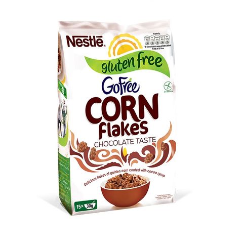 Nestle GoFree Corn Flakes Зърнена закуска с шоколад x450 грама
