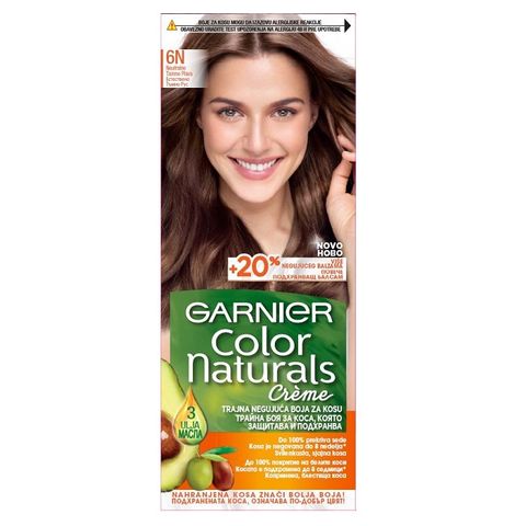 Garnier Color Naturals Трайна боя за коса, 6N Естествено тъмно русо