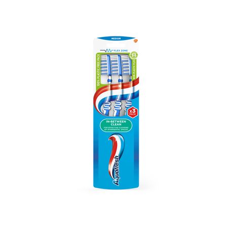 Aquafresh In Between Clean Четка за зъби x3 броя, Medium