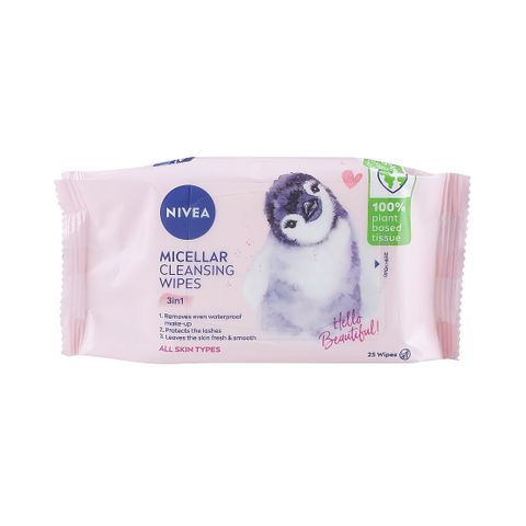 Nivea All-in-1 Мицеларни кърпички за лице за всеки тип кожа х25 броя
