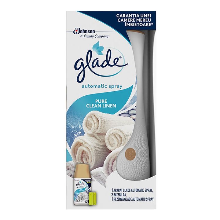 Glade Clean Linen Ароматизатор за стая с аромат на свежа чистота x269 мл