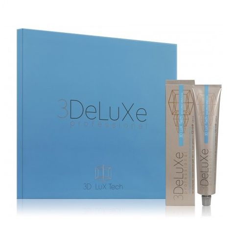 3DeLuxe Професионална боя за коса, цвят 7.44 Интензивно медно рус
