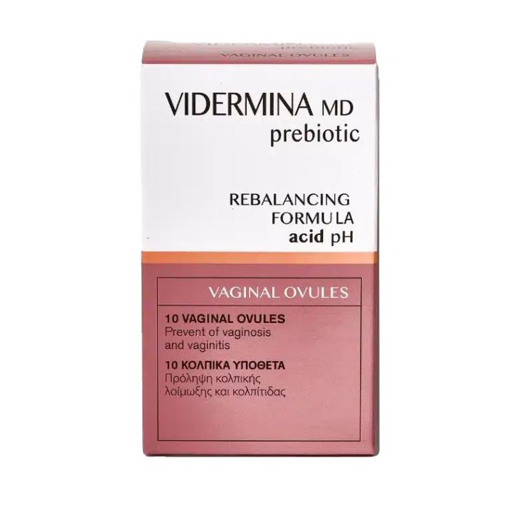 Vidermina Prebiotic при вагинален дисбаланс х10 вагинални овули