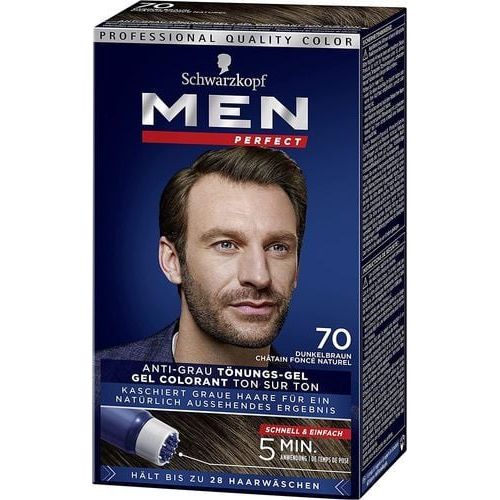 Schwarzkopf Men Ultimate Гел боя за коса за мъже, с апликатор, цвят 70 ...