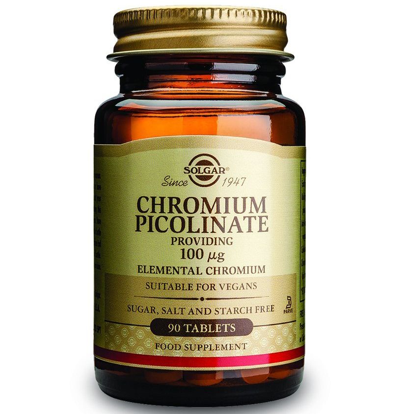 Solgar Хром Пиколинат 100мг х90 таблетки
