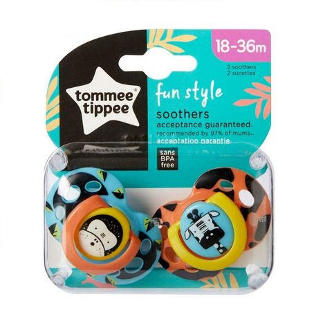 Tommee Tippee Fun Style Ортодонтична залъгалка за деца от 18 до 36 месеца x2 броя