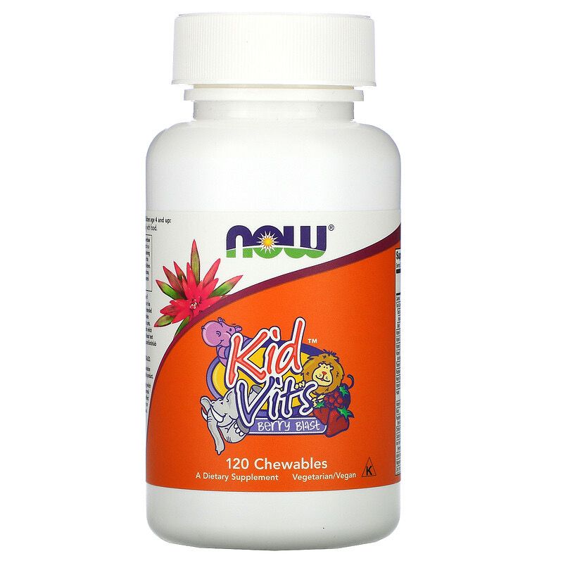 Now Foods Kids Мултивитамини за деца х120 дъвчащи таблетки