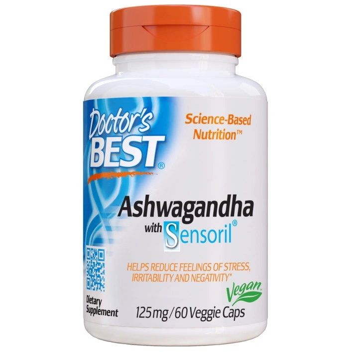 Ашваганда 125мг х60 веган капсули Doctor's Best