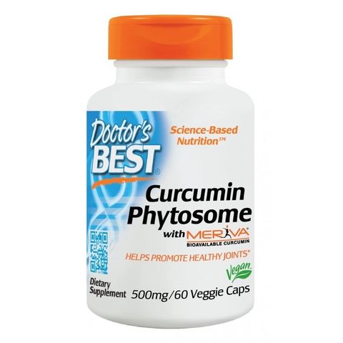 Curcumin Phytosome Куркумин за стави 500мг х60 веган капсули Doctor's Best