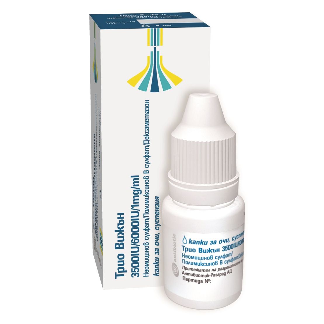 Трио Вижън 3500 IU/6000 IU/1 mg/ml капки за очи, суспензия х5 мл