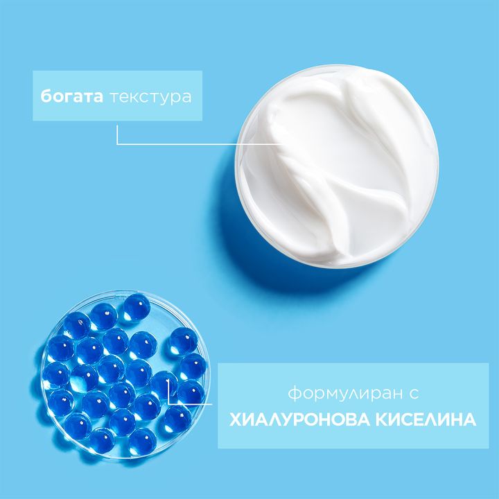 Mixa Hyalurogel Rich Хидратиращ крем за лице за чувствителна и суха кожа x50 мл
