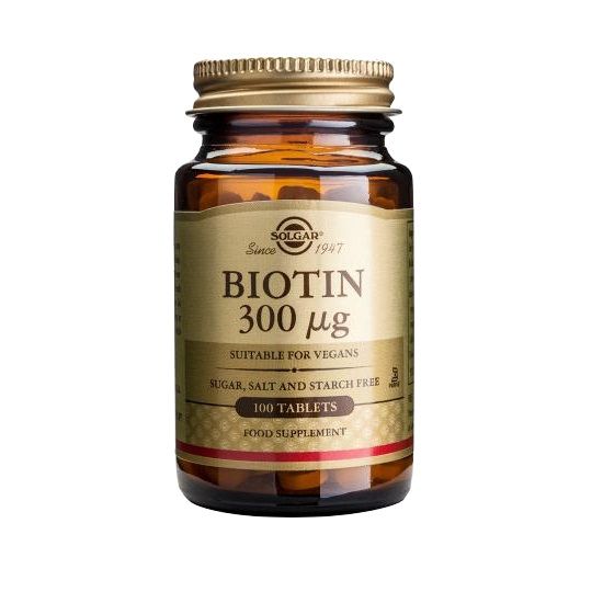 Solgar Биотин за здрави коса, кожа и нокти 300 мг х100 таблетки
