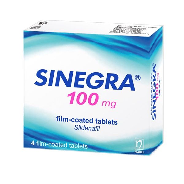 Синегра 100 mg х10 филмирани таблетки