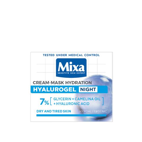 Mixa Hyalurogel Нощен крем за интензивна хидратация за лице х50 мл