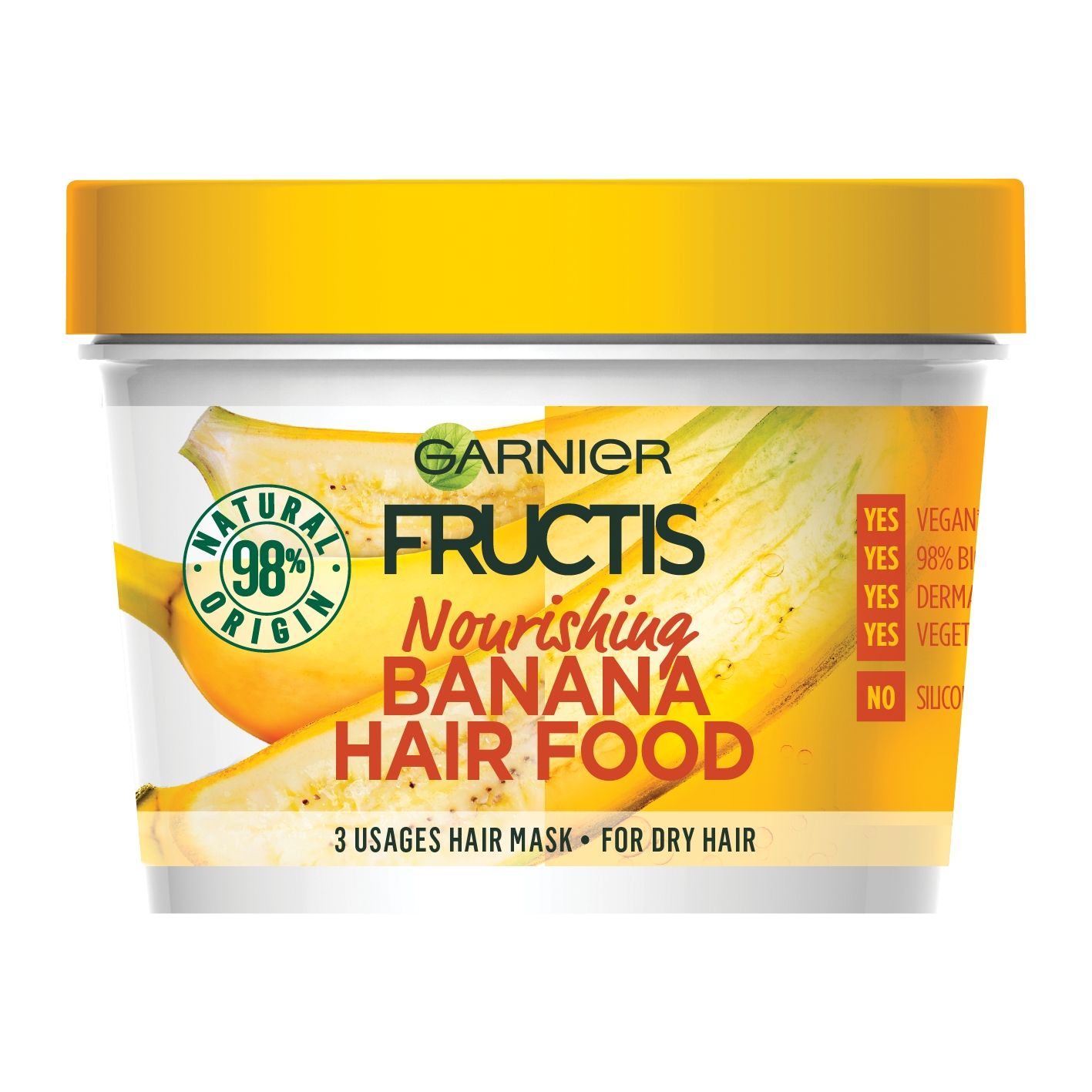 Garnier Fructis Banana Hair Food Подхранваща маска с екстракт от банан ...