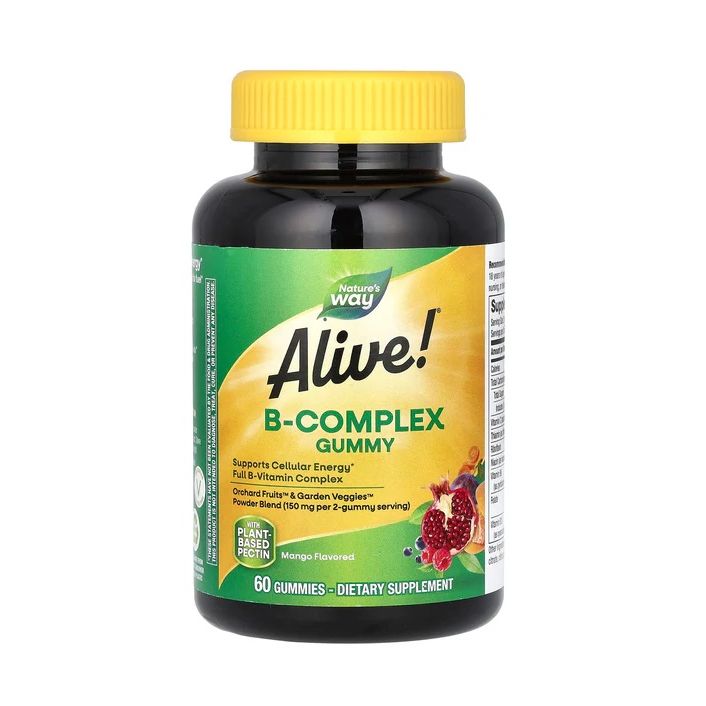 Alive B-complex За оптимално здрав организъм х60 желирани таблетки Nature’s Way
