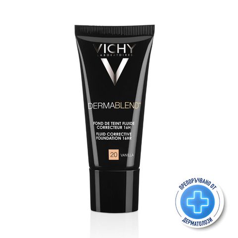 Vichy Dermablend Коригиращ фон дьо тен флуид 20 Ванилия x30мл