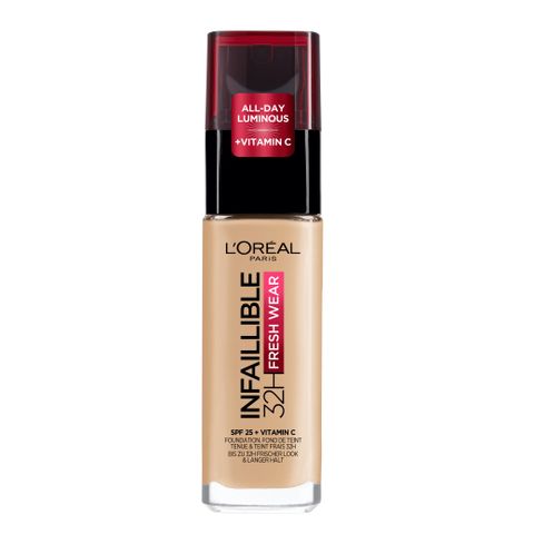 Loreal Paris Infaillible 32h Fresh Wear Дълготраен фон дьо тен за лице SPF25, цвят 140 Golden Beige