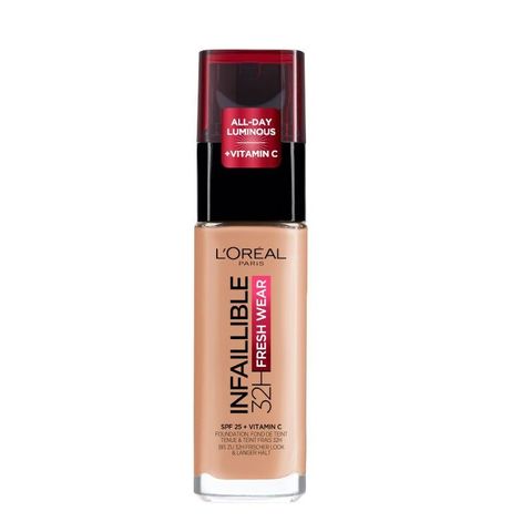 Loreal Paris Infaillible 32h Fresh Wear Дълготраен фон дьо тен за лице SPF25, цвят 235 Honey