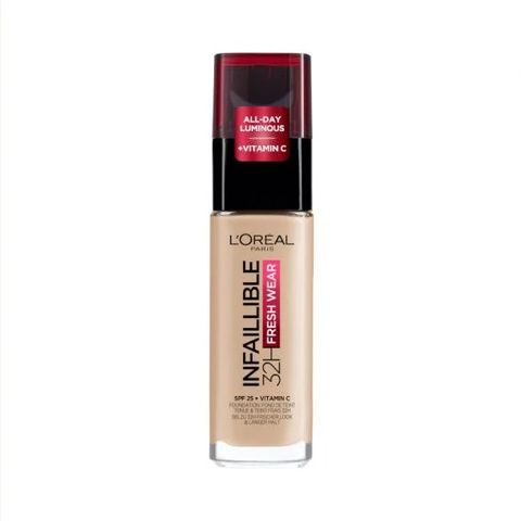 Loreal Paris Infaillible 32h Fresh Wear Дълготраен фон дьо тен за лице SPF25, цвят 130 True Beige