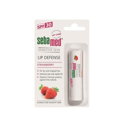 Sebamed Lip Defense Strawberry Защитен балсам за устни с ягода, цвят х4.8 грама