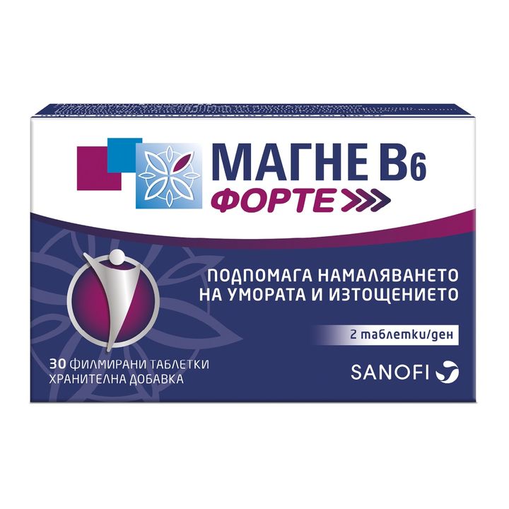 Магне B6 Форте x30 таблетки Sanofi
