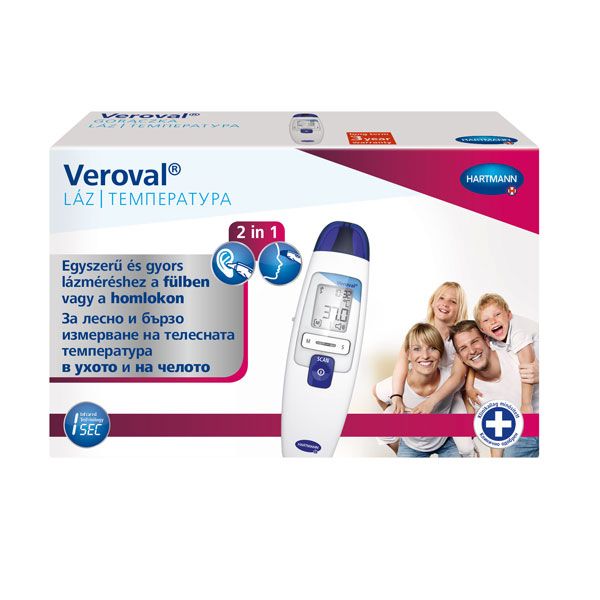 Hartmann Veroval Инфрачервен термометър 2в1 за измерване на ...
