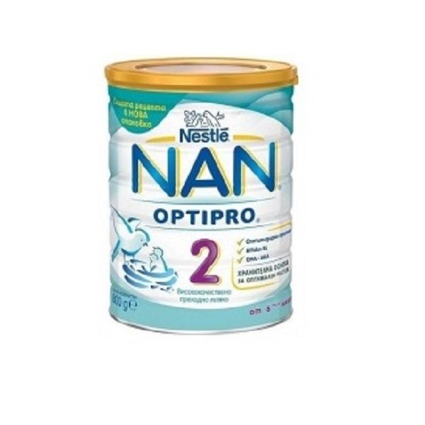 Nestle NAN Opti Pro 2 Адаптирано мляко за малки деца над 6 месечна ...
