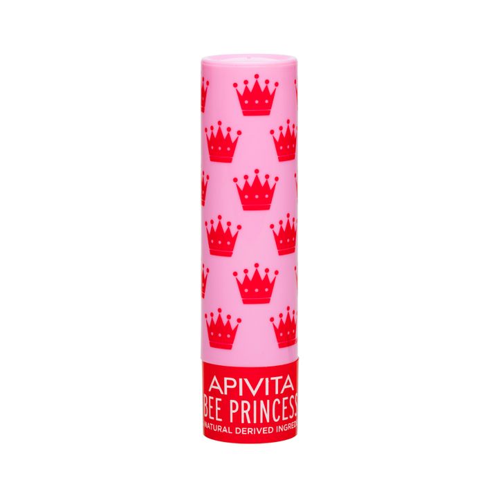 Apivita Bee Princess Детски балсам за устни с плодов вкус на кайсия х4,4 грама