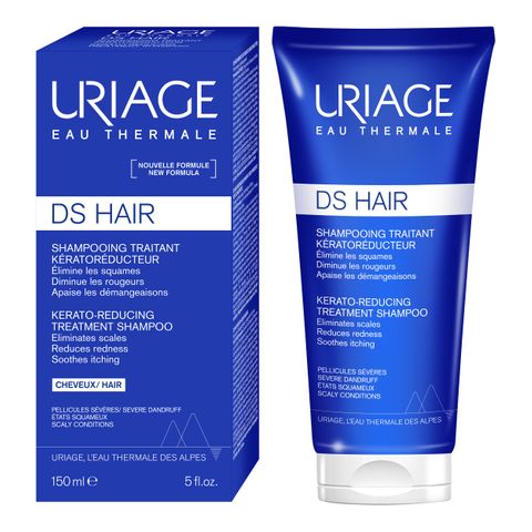 Uriage DS Hair Kerato-Reducing Кераторегулиращ третиращ шампоан за коса при тежък пърхот х150 мл