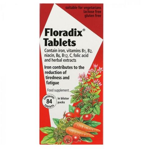 Floradix Билкова кръв с витамини и фолиева киселина х84 таблетки