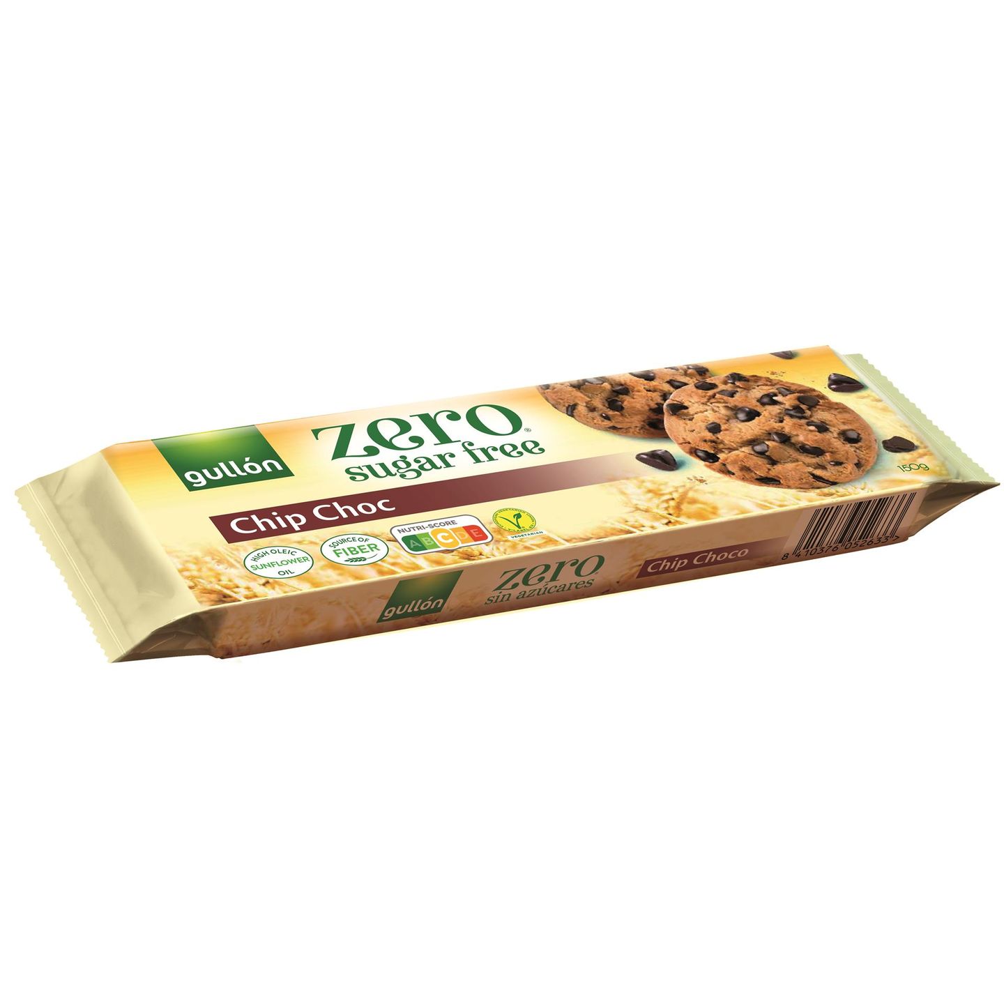 Gullon Diet Nature Бисквити без захар с парченца шоколад х150 грама